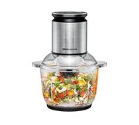ROMMELSBACHER Multi Chopper MZ 600, contenitore in vetro da 2,0 litri, controllo della velocità a 22 livelli, motore potente, coltello speciale a 6 lame in acciaio inox, asse lama e accoppiamento