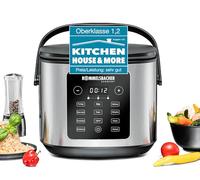 ROMMELSBACHER Multi cuociriso MRK 950, 12 programmi, 24 ore, tecnologia di riscaldamento 3D a risparmio energetico, rivestimento ceramico, senza PFAS, capacità utile 3,5 litri, per 16 porzioni di riso