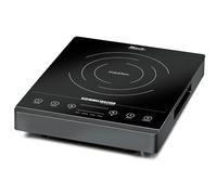ROMMELSBACHER Piastra singola CT 2002/IN, induzione, vetroceramica, touch control, rilevamento topfer, 10 livelli di potenza, 10 livelli di temperatura 60-240 °C, timer, maniglie, ventola molto