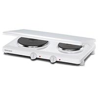 Rommelsbacher THL 3097/A piano cottura Bianco Superficie piana Piastra sigillata 2 Fornello(i)