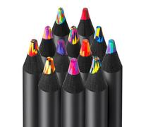 Romon 12 pennarelli colorati arcobaleno, 7 in 1, colore nero, sfumato, matite per disegno artistico, schizzi, disegni