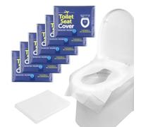 Romon 48 Pezzi Copriwater USA e Getta, Facile da Trasportare Coprisedile di Carta Risciacquabile per Viaggi all'aperto in Hotel