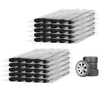Romon 60 Pezzi Kit Riparazione Pneumatici Auto, Auto-adesive Ripara Gomme Auto - Kit Foratura Auto per Auto, Moto, Camper, Ripara Buchi da Chiodi E Viti (10x0,6cm)