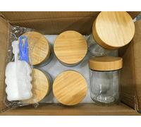 Romon Barattoli Vetro Con Coperchio, 6 Pack Vasetti Vetro Piccoli 480ml Barattolo Jars Contenitori Ermetici Per Alimenti Cucina con Coperchi Ermetici Ldeali per Marmellata Miele Gelatine Bomboniere