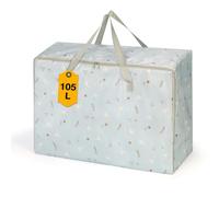 Romon Borsa Portaoggetti, 1 Pezzi 105L Borse di Stoccaggio Trasloco Grandi Impermeabile con Cerniera e Maniglia, Borsoni Sacchetti Pieghevole Scatole Armadio Viaggio per Vestiti Coperte Trapunte, Blu