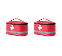 Romon Borsa Pronto Soccorso Viaggio, Impermeabile Kit di Pronto Soccorso Vuota, Alta capacità Borsa Medica Portatile Sportiva, Kit Medico Vuota per Viaggio Ufficio Casa All'aperto (Confezione da 2)