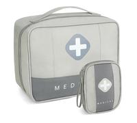 Romon Borsa Pronto Soccorso Viaggio, Impermeabile Kit di Pronto Soccorso Vuota, Alta capacità Borsa Medica Portatile Sportiva, Kit Medico Vuota per Viaggio Ufficio Casa All'aperto