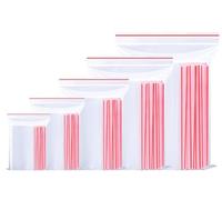 Romon Bustine Trasparenti Richiudibili, Sacchetti Plastica con Cerniera, 5 Dimensioni Differenti 500 Pezzi, Sacchettini Trasparenti Adatto per conservare cibo e gioielli