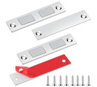 Romon Cabinet Magnetic Catch-2Pcs Catch, Argento, 2 Pezzi