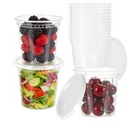 Romon Contenitori Ermetici per Alimenti, 24PCS Contenitore in Plastica 710ml/24oz, Vaschette Con Coperchio, Cibo Conservazione Kit, Compatibili Con Microonde Frigorifero, Facile Da Riporre, Senza BPA