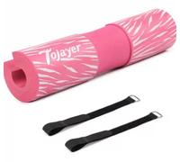Romon Cuscino Bilanciere Rosa, Spessore 3cm In Schiuma Ad Alta Densità - Cuscino Hip Thrust & Cuscino Bilanciere Squat con cinghie di fissaggio per Squat, Hip Thrust (Adatto Per Barre Da 25-35mm)