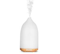 Romon Diffusore di Oli Essenziali, Umidificatore Ambiente Senza BPA con Timer LED Colori, Diffusore Aromi Diffusore di Oli Essenziali per Casa Yoga Camera da Letto Bianco