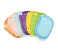 Romon Dischetti Struccanti, 7 Pezzi Dischetti Struccanti Riutilizzabili Lavabili, 10x8 Cm Multicolori, Super Morbidi per Tutta Pelle, Pulizia del Viso