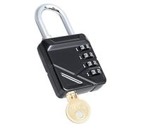 Romon Lucchetto Combinazione, Pesante Lucchetti Armadietto, In Lega Di Zinco, Impermeabile E Antiruggine, Con Lucchetto A Chiave, Per Garage, Cortili, Cancelli, Recinzioni, Armadietti - Nero