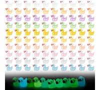 Romon Mini Anatre In Resina, Paperelle Mini Per Acquari, Piante In Vaso, Paesaggi Microgiardino, Ornamenti Fai Da Te, Confezione Da 100 In 10 Colori