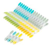 Romon Mollette, 30 Pezzi Mollette Colorate in Plastica per Biancheria, Portamollette da Esterno per Asciugamani da Spiaggia, Mollette Antivento per Asciugamani, Coperte, Lenzuola e Abiti