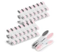 Romon Mollette, 60 Pezzi Bucatos Clip Porta da Esterno Plastica per Telo da Spiaggia, Antivento Lavanderia Pioli per Asciugamani, Coperta, Lenzuola, Vestiti