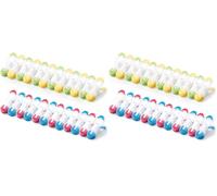 Romon Mollette per Bucato, 24 Pezzi Soft Peg Alimenti da Cucina, Porta Esterno Antisegno Mini Clip Plastica con Impugnatura Morbida Multicolore (Confezione da 2)