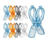 Romon Mollette per Bucato Antisegno, 8 Mollette per Telo Mare Antivento Grandi, Trasparenti in 4 Colori per Fissano i Cavi per il Bucato e il Bucato Quotidiano per Linge da Letto e Abiti Spessi