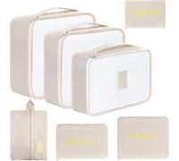 Romon Organizer Valigia Viaggio, 7 Pezzi Organizzatore Valigia Packing Cube Set Viaggio Organizer per Vestiti, Scarpe, Cosmetici Deposito classificato