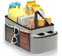 Romon Organizzatore Auto, Accessorio Universale Sedile Posteriore, Scatola Bambini, per Sedili Posteriori e Frontali, Giocattoli, Libri, Snack, Grigio