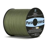Romon Paracord 4mm, Paracord 550 Nylon Corde Paracadutismo 9 Fili Rope, Corda Campeggio Corda Arrampicata, Corda da Paracadute Corda Tattica per Sopravvivenza, Attività All'aperto, Verde Militare,30m