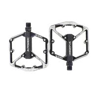 Romon Pedali per Mountain Bike in Alluminio Antiscivolo - Pedali Flat con Doppio Cuscinetto DU, Filetto 9/16" per MTB e Bici da Corsa, Completi di Brugola