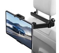 Romon Porta Tablet da Auto con Struttura Triangolo Stabile, Estensibile E 360° Rotante, Compatibile 4-12,9 Pollici, Adatto A Poggiatesta