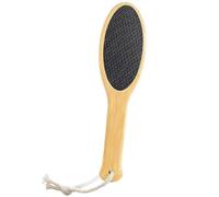 Romon Raspa Piedi in Bambù, Raschietto Vetro con Manico Lungo per Pedicure Delicata, Usabile a Secco o ad Umido (23x6cm)
