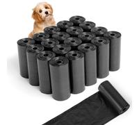 Romon Sacchetti Cane Sacca, 300 Pezzi Sacchetti Cane Biodegradabili Bustine Cane, Extra Spesso, a Prova di Perdite, Non Profumati, Sacchettini per Cani, Pet Dog Bag, Nero(20 Rotoli, 15 per per Rotolo)