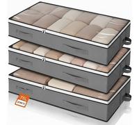 Romon Scatole per Armadio, 3 Pezzi 75L Scatole per Vestiti, Scatola per Organize