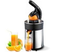 Romon Spremiagrumi Elettrico, 85W Spremi Limone Frutta Verdura Elettrici Machine, Citrus Juicer 2 Coni Dimensioni, Acciaio Inox Elettrodomestici Cucina Antigoccia Senza BPA per Arance Limoni Pompelmi