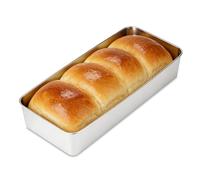 Romon Stampo Plumcake, 2 Pezzi Moulde Pane in Cassetta, Inoxydabile di Qualità Alimentare, Anti-rugina, Lavabile in Lavastoviglie, Stampi Pan Brioche per Torte, Pasticcini (33×15×6.5cm)