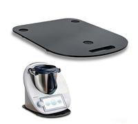 Romon Tavola Scorrevole per Bimby TM6, TM5, Accessori Bimby in Acrilico Nero, Facile da Spostare, con Piedini in Gomma, Adatto per Thermomix TM6 e TM5