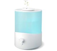 Romon Umidificatore Ambiente 2.5L, Bianco Diffusore di Oli Essenziali, fino a 28 Ore, Top Fill, Ugello a 360° per Piante Soggiorno, Umidificatores Ambiente per Aromaterapia, Spegnimento Automatico