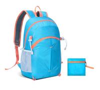 Romon Zaino Ultraleggero Pieghevole, Zaini Leggero Impermeabile Borse da Viaggio Piccolo, Zainetto Richiudibile Backpack Hiking Salvaspazio Uomo Donna per Trekking Viaggi Escursioni Ciclismo, Azzurro