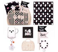 Romooa Black Beige Boo Basket Stuffers per le donne 8 pz Halloween Boo Regali