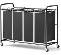 Romoon - Carrello portabiancheria con 4 cesti