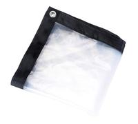 ROMOZ Tela Trasparente con Occhiello, telone Impermeabile Trasparente, telone Protettivo Multifunzionale, baldacchino Pieghevole Durevole Resistente alla Pioggia 5x6M