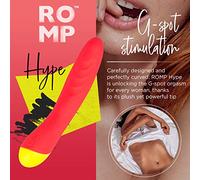 ROMP Hype Vibratore Punto G per donna - Sex Toy Stimolazione profonda Clitoride per Lei - Stimolatore clitorideo - Massaggiatore sessuale per coppie - Impermeabile - Giochi sesso per adulti
