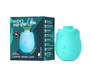 ROMP Rose Glow Succhia-Clitoride per Donna | Rosa Fosforescente con 6 Modalità di Vibrazione | Sex Toy a Suzione | Vibratore Ricaricabile e Impermeabile per Stimolazione e Piacere Femminile
