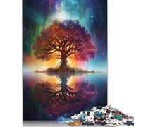 Rompecabezas de 1000 piezas de paisajes de fantasía espacial para adultos y adolescentes, rompecabezas de papel, rompecabezas de actividades familiares, 38 x 26 cm (1000 piezas)