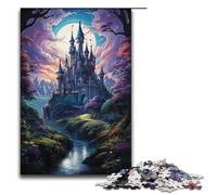 Rompecabezas de 1000 piezas de un palacio psicodélico colorido en el árbol. Rompecabezas de madera para adultos y niños. Juguete educativo antiestrés. 1000 piezas (38 x 26 cm).