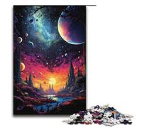 Rompecabezas de 1000 piezas de un universo psicodélico colorido y colorido. Divertido rompecabezas para la familia. Gran regalo para fanáticos del anime. Regalo para adultos de 1000 piezas.