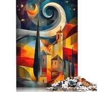 Rompecabezas de 1000 piezas Paisaje onírico bajo un cielo estrellado para adultos, juego educativo, juguete de desafío, 1000 piezas (75 x 50 cm)