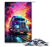 Rompecabezas de 1000 piezas para adultos colorido camión psicodélico juego práctico decoración única para el hogar y regalos 1000 piezas (75 x 50 cm)