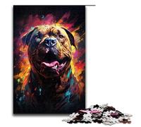Rompecabezas de 1000 piezas para adultos colorido psicodélico animal espiritual boxeador ideal como regalo para toda la familia 1000 piezas (75 x 50 cm)