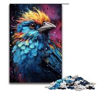 Rompecabezas de 1000 piezas para adultos colorido psicodélico animal espiritual gorrión ideal como regalo para toda la familia 1000 piezas (75 x 50 cm)