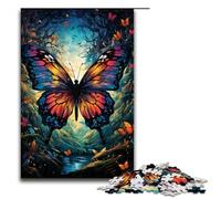 Rompecabezas de 1000 piezas para adultos colorido psicodélico mariposa ideal como regalo para toda la familia 1000 piezas (75 x 50 cm)
