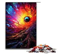 Rompecabezas de 1000 piezas para adultos colorido rompecabezas psicodélico de nido de araña ideal como regalo para toda la familia 1000 piezas (75 x 50 cm)
